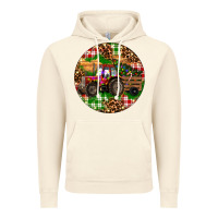 Vintage Artic Christmas Farm Red Tractor Vintage Hoodie - RanaPortraitStore