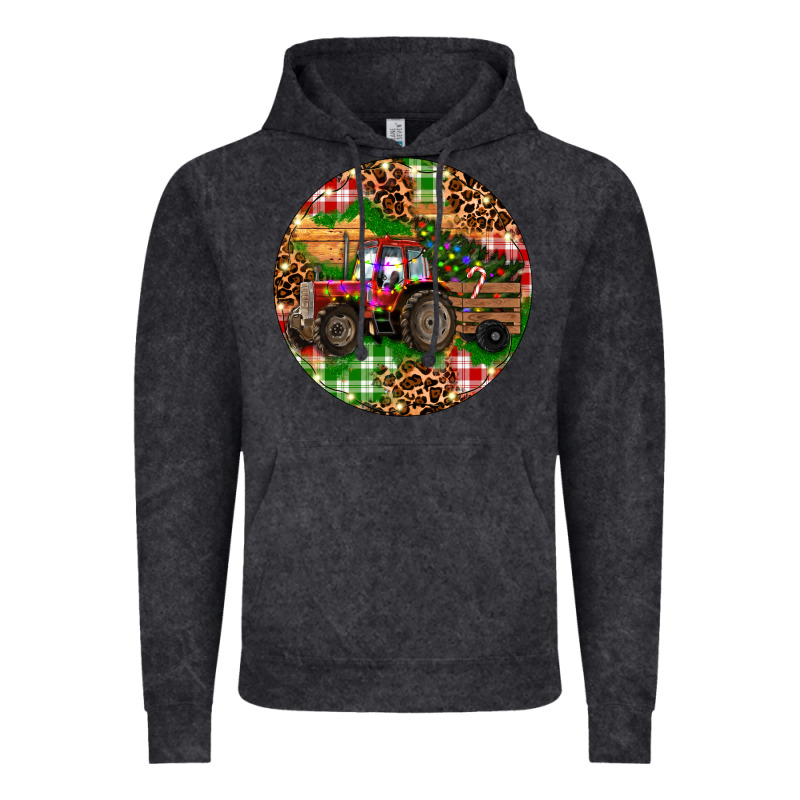 Christmas Farm Red Tractor Vintage Hoodie by RanaPortraitStore | Teevron