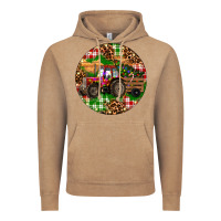 Vintage Coffee Christmas Farm Red Tractor Vintage Hoodie - RanaPortraitStore