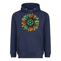 Navy thanksgiving fall sunflower Heavyweight Hoodie - Jasminsmagicworld