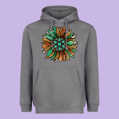 Thanksgiving Fall Sunflower Heavyweight Hoodie Designed By Jasminsmagicworld