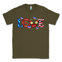 Army Green firefighter love Classic Tee - HRA Design Shop