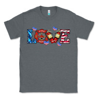 Charcoal Heather firefighter love Classic Tee - HRA Design Shop