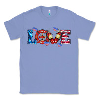 Colony Blue firefighter love Classic Tee - HRA Design Shop