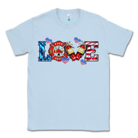 Dusty Blue firefighter love Classic Tee - HRA Design Shop