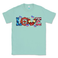Seafoam firefighter love Classic Tee - HRA Design Shop