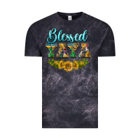 Cloud Black blessed yaya Vintage Tee - BarkalooDesign