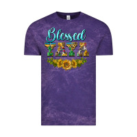 Cloud Purple blessed yaya Vintage Tee - BarkalooDesign