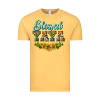 Vintage Mustard blessed yaya Vintage Tee - BarkalooDesign