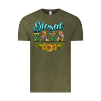 Vintage Olive blessed yaya Vintage Tee - BarkalooDesign