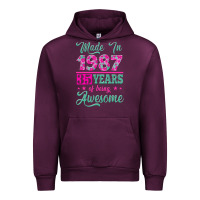 Mauve Wine made in 1987, 35 years of being awesome Urban Hoodie - Jasminsmagicworld