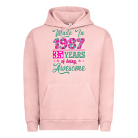 Pigment Salmon made in 1987, 35 years of being awesome Urban Hoodie - Jasminsmagicworld