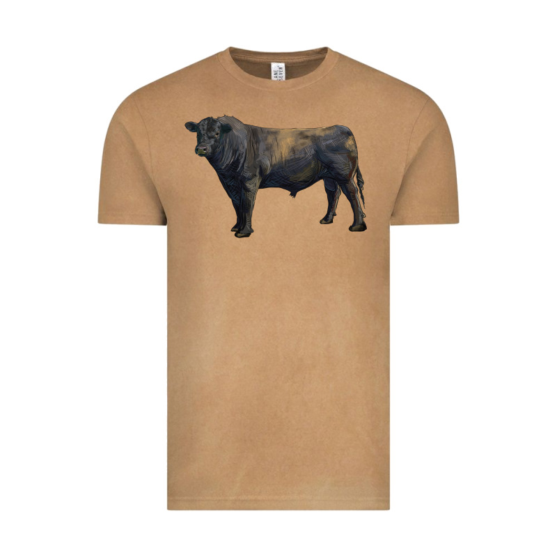 Black Angus Bull Vintage Tee by RanaPortraitStore | Teevron