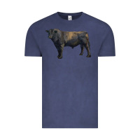 Vintage Denim black angus bull Vintage Tee - RanaPortraitStore