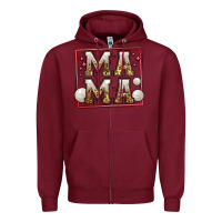 Burgundy volleyball mama Zipper Hoodie - Jasminsmagicworld