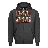 Charcoal Heather volleyball mama Zipper Hoodie - Jasminsmagicworld