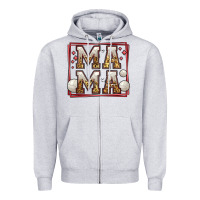 Heather Grey volleyball mama Zipper Hoodie - Jasminsmagicworld