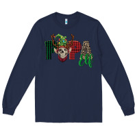 Navy papa elf skull Long Sleeve Tee - FaDigitalArtStudio