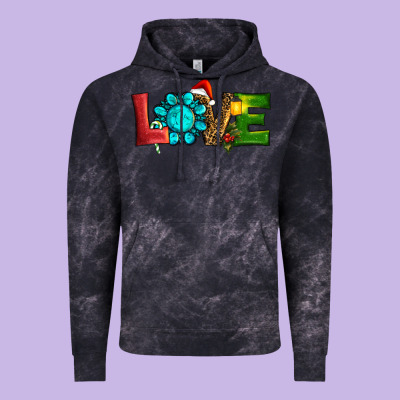 Vintage Hoodie Western Gemstone Christmas Love