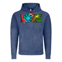Vintage Denim Western Gemstone Christmas Love Vintage Hoodie - RanaPortraitStore