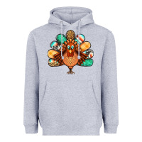 Heather Grey thanksgiving turkey Heavyweight Hoodie - Jasminsmagicworld
