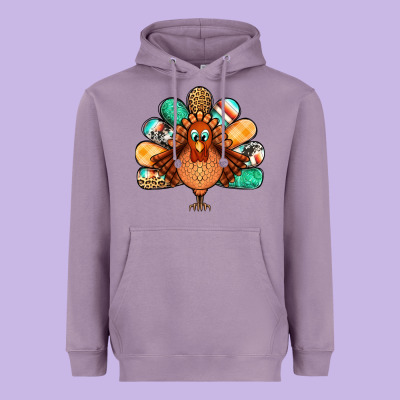 Thanksgiving Turkey Heavyweight Hoodie Designed By Jasminsmagicworld