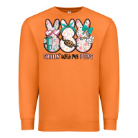 Carrot easter chilling with my peeps bunny Premium Sweatshirt - MaliasSmallBusiness