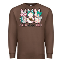 Chestnut easter chilling with my peeps bunny Premium Sweatshirt - MaliasSmallBusiness