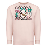 Easter Chilling With My Peeps Bunny Premium Sweatshirt | Teevron