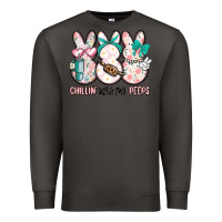 Smoke easter chilling with my peeps bunny Premium Sweatshirt - MaliasSmallBusiness