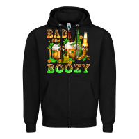 Black bad and boozy with beer Zipper Hoodie - AdoDesignShop