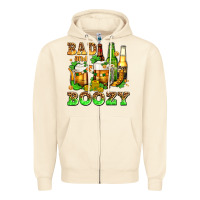 Sandshell bad and boozy with beer Zipper Hoodie - AdoDesignShop