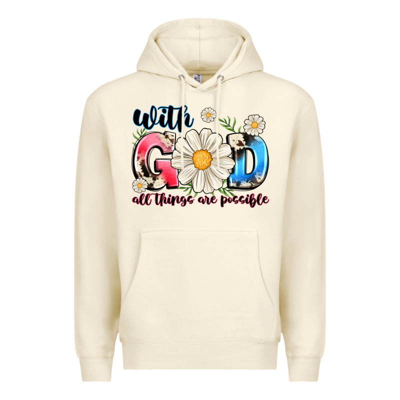 With God All Things Are Possible Premium Hoodie by MaliasSmallBusiness | Teevron