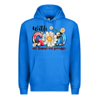 True Royal With God All Things Are Possible Premium Hoodie - MaliasSmallBusiness