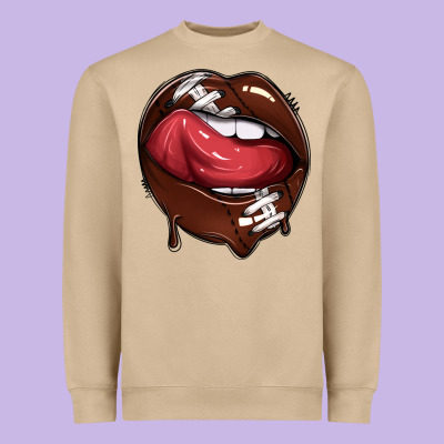 Heavyweight Sweatshirt sports lips american football