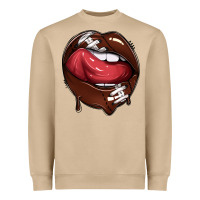 Mushroom sports lips american football Heavyweight Sweatshirt - texasbilliewilder