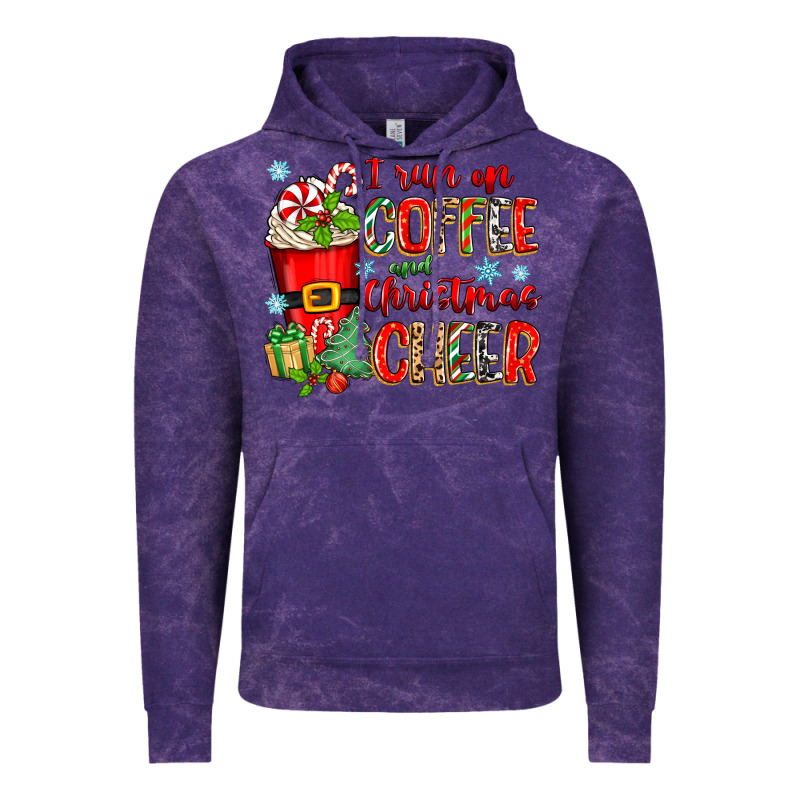 I Run On Coffee And Christmas Cheer Vintage Hoodie by Zillion Design Studio | Teevron