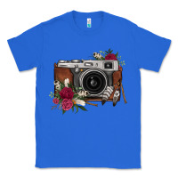 True Royal floral feather vintage camera Classic Tee - FaDigitalArtStudio
