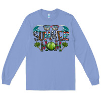 Colony Blue summer mom Long Sleeve Tee - CowhideDigitalArt