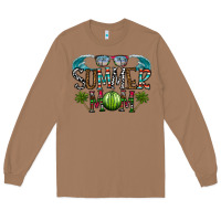 Toasted Coconut summer mom Long Sleeve Tee - CowhideDigitalArt