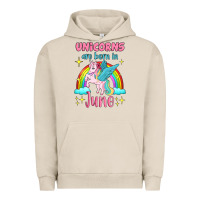 Pigment French Oak unicorns are born in june Urban Hoodie - Jasminsmagicworld