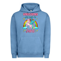 Pigment Pebble Blue unicorns are born in june Urban Hoodie - Jasminsmagicworld
