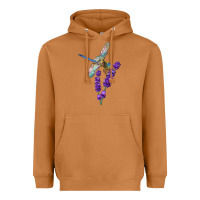 Meerkat Dragonfly With Lavender Heavyweight Hoodie - LillyAllenDesigns