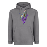 Storm Dragonfly With Lavender Heavyweight Hoodie - LillyAllenDesigns