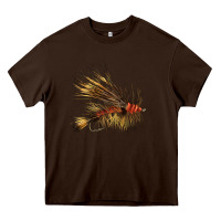 Chocolate Brown Fish Fly Heavy Core Tee - LillyAllenDesigns
