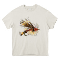 Cream Fish Fly Heavy Core Tee - LillyAllenDesigns
