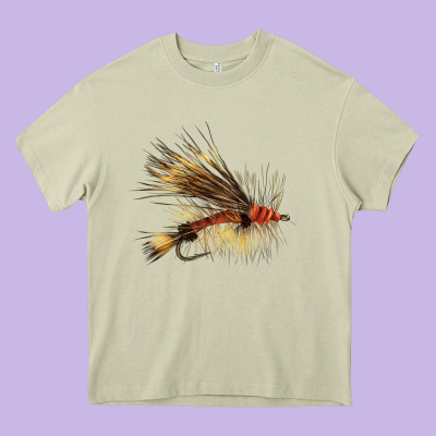 Fish Fly Heavy Core Tee Designed By Lillyallendesigns