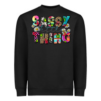 Black sassy little thing Heavyweight Sweatshirt - Zillion Design Studio