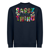 Navy sassy little thing Heavyweight Sweatshirt - Zillion Design Studio