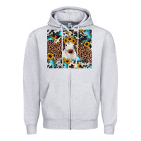 Heather Grey western calf Zipper Hoodie - JahusDesignShop